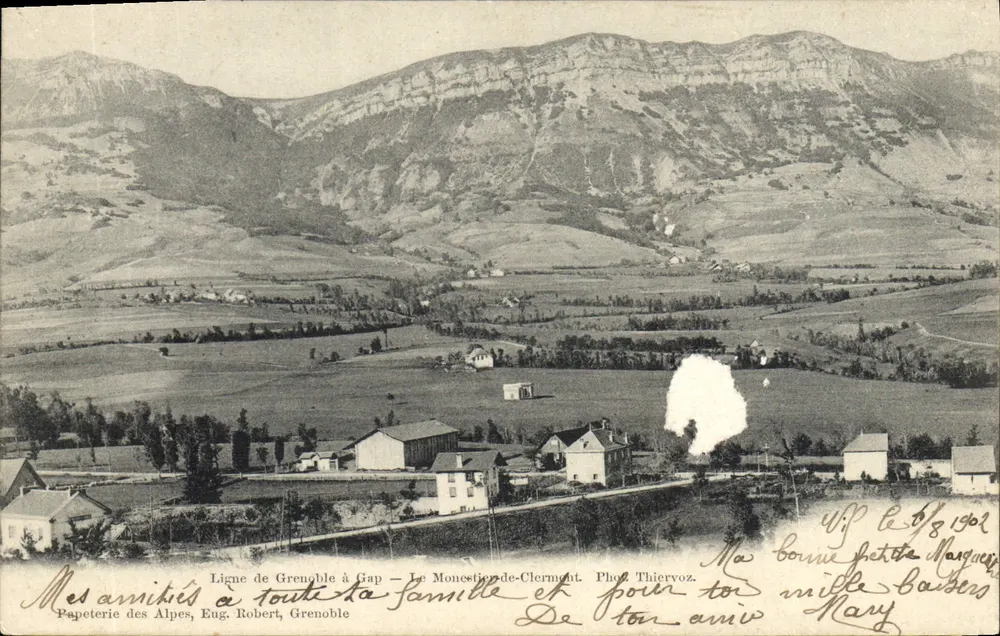 Línea de Grenoble a Gap — Le Monestier-de-Clermont — Eug. Robert, Grenoble - Anverso