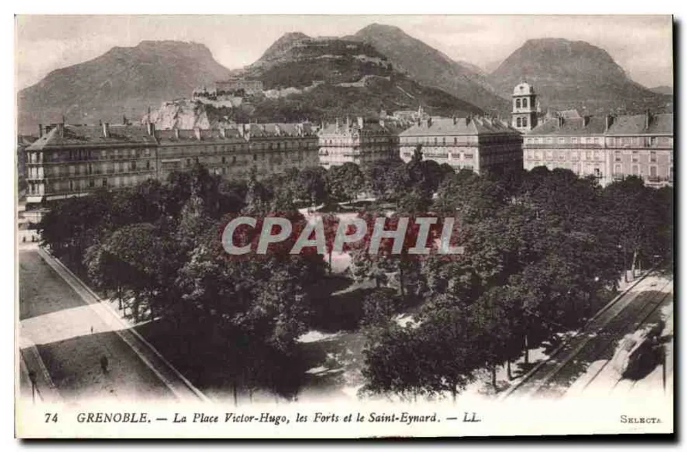 Grenoble — Place Victor-Hugo, die Festungen und Saint-Eynard — Selecta, n°74 - Vorderseite