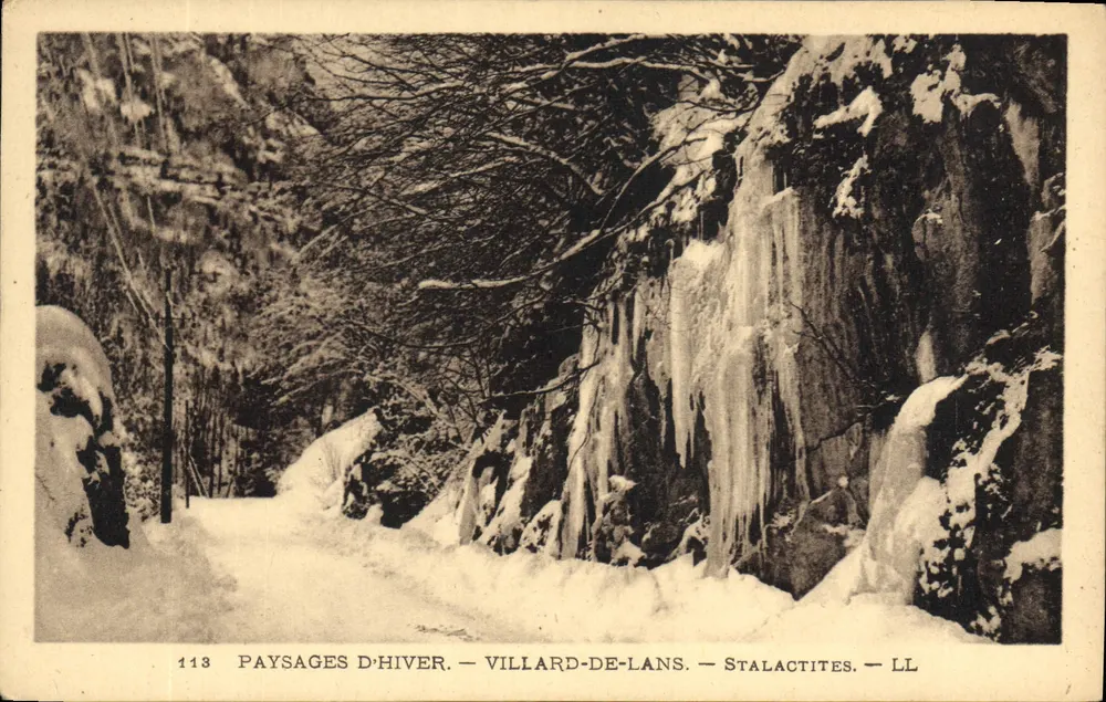 Villard-de-Lans — Estalactitas — Paisajes invernales — LL - Anverso