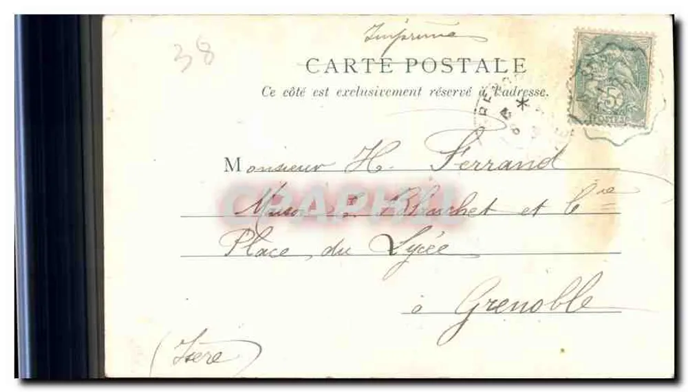 Kloster La Grande Chartreuse — Die Kapitelhalle — L. Pons, Verlag, Grenoble, Nr. 343 - Rückseite