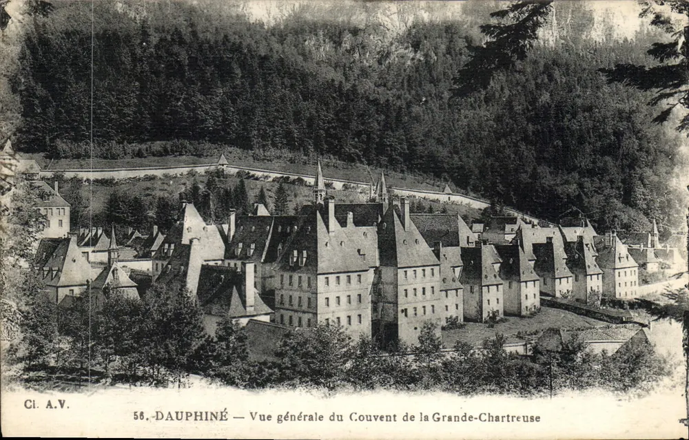Dauphiné — Allgemeiner Blick auf das Kloster Grande-Chartreuse — Ci. A.V. n°58 - Vorderseite