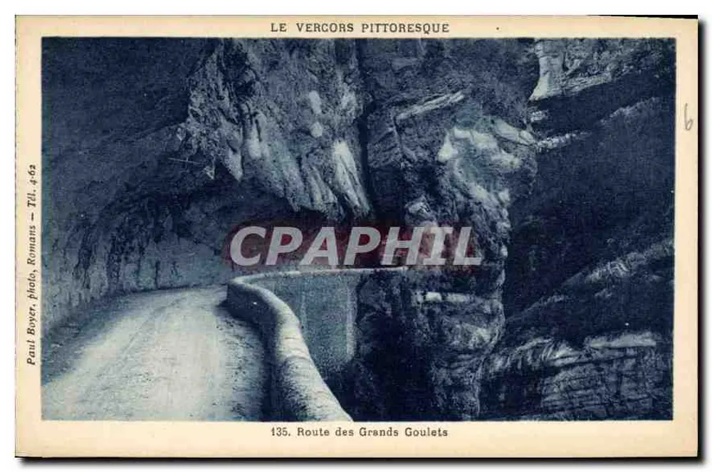 Der pittoreske Vercors — Route des Grands Goulets — Paul Boyer, Romans, n°135 - Vorderseite