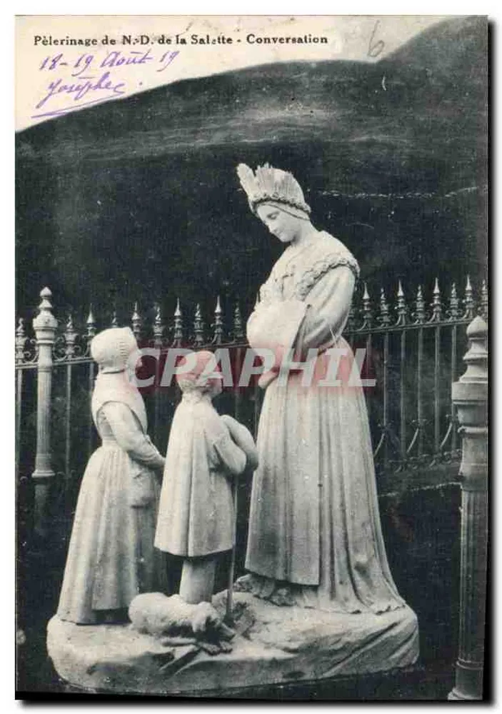 Peregrinación de N.D. de la Salette - Conversación — editor no visible, número de serie no legible - Anverso