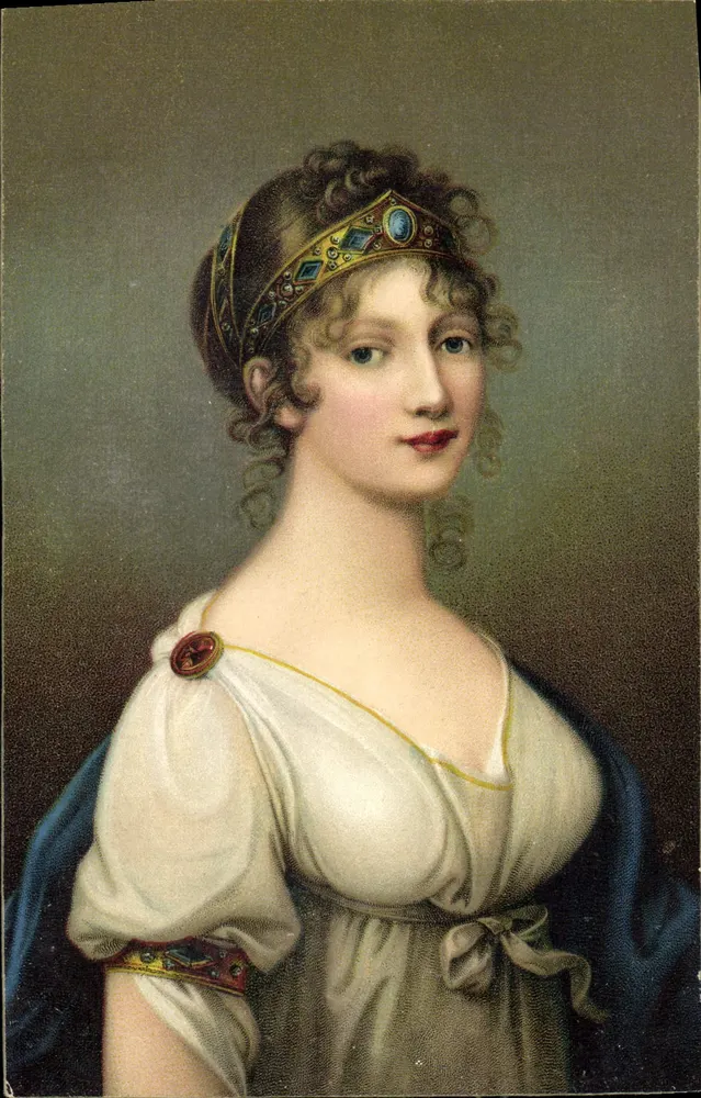 Joseph Grassi — Retrato da rainha Louise da Prússia — Stengel & Co., Dresden - Frente