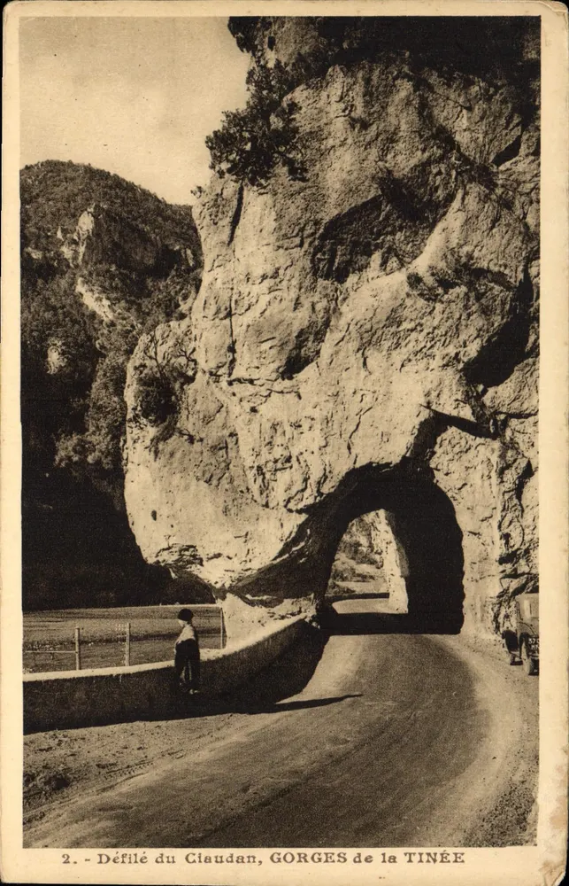 Claudan-Pass — Schluchten der Tinée — Verlag: Puyagages de la Route des Alpes de Mollaret - Vorderseite