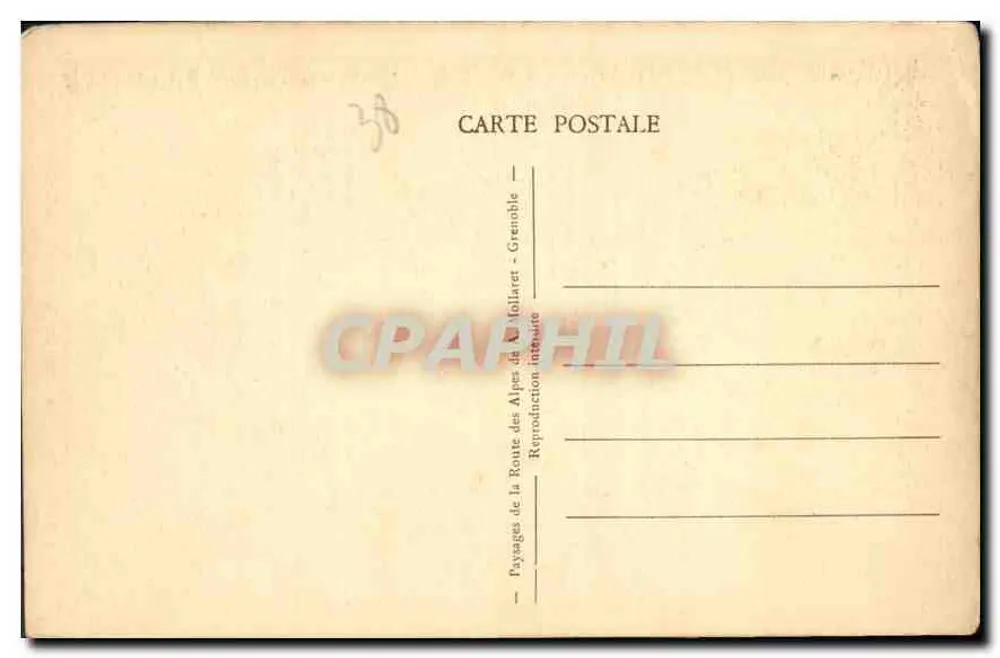 Claudan-Pass — Schluchten der Tinée — Verlag: Puyagages de la Route des Alpes de Mollaret - Rückseite