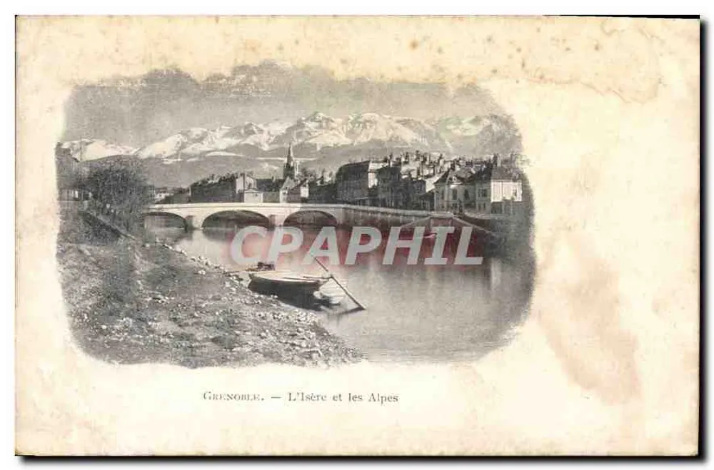 Grenoble — O Isère e as Alpes - Frente