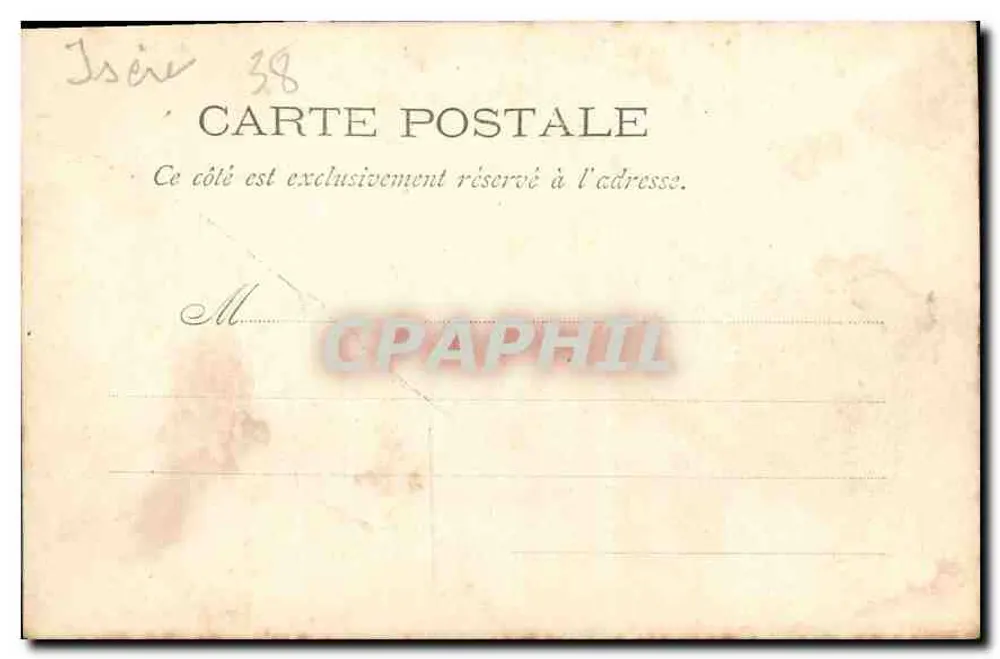 Grenoble — O Isère e as Alpes - Verso
