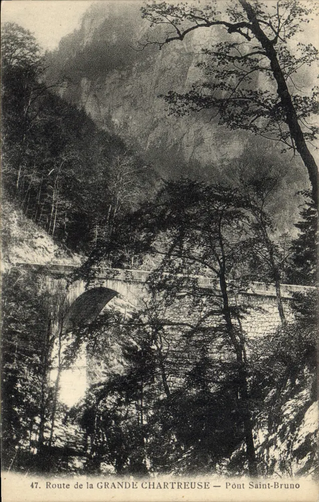 Rodovia da Grande Chartreuse — Ponte Saint-Bruno — Editor: C. B. C. n°47 - Frente