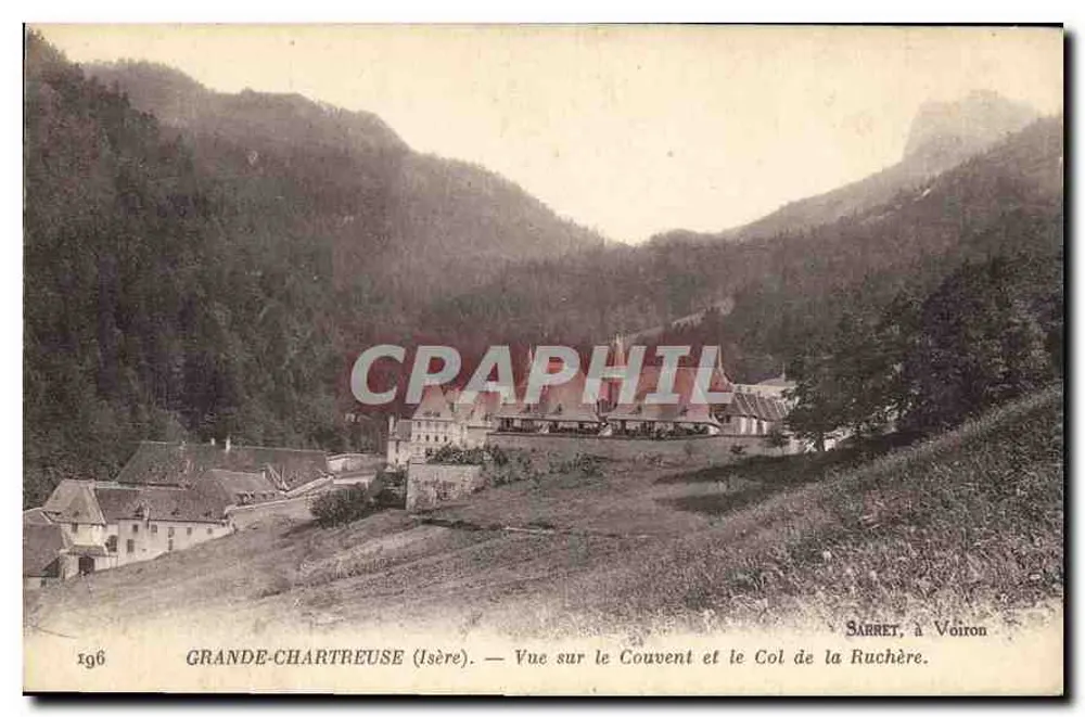 Grande-Chartreuse (Isère) — Aussicht auf das Kloster und den Col de la Ruchère — Sarret, in Voiron - Vorderseite
