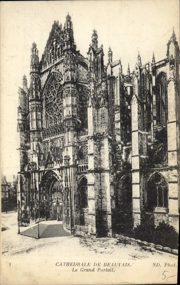 Kathedrale von Beauvais — Der Große Portal — ND. Phot. - Vorderseite