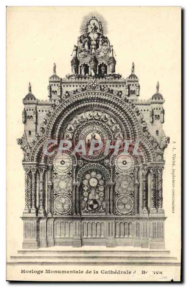 Monumentale Uhr der Kathedrale von Brive — A. L. Végrè, Ingenieur-Bauingenieur - Vorderseite