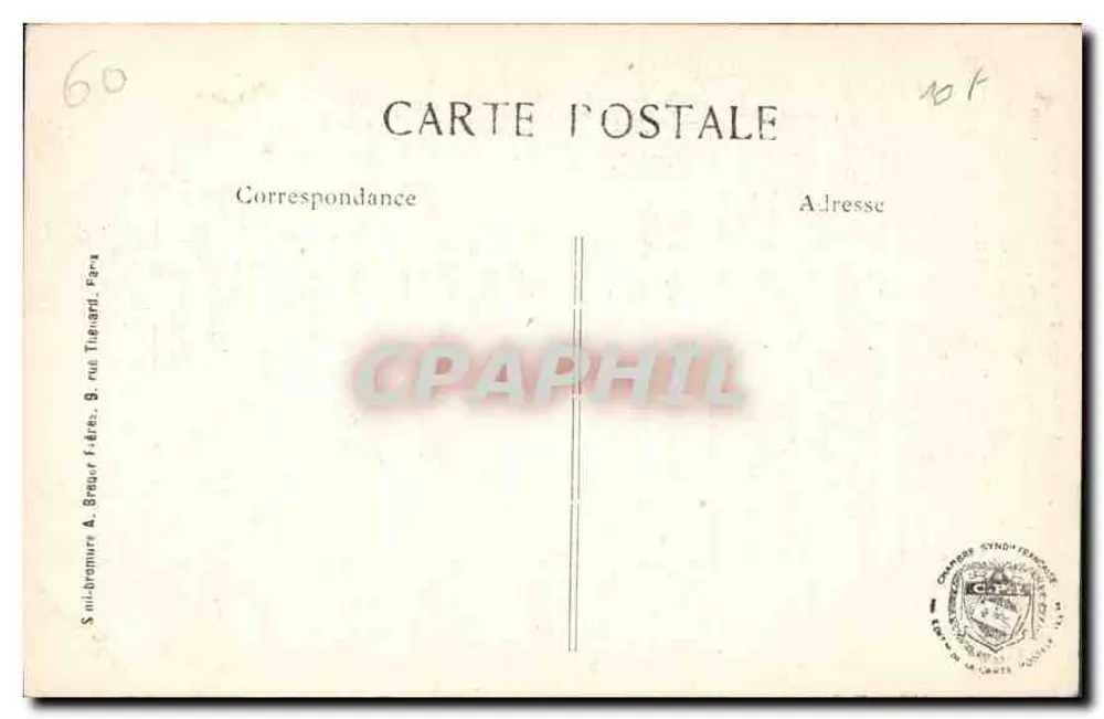 Crépy-en-Valois — Innenansicht der Kirche Saint-Denis — Edition Agnet, n°18 - Rückseite