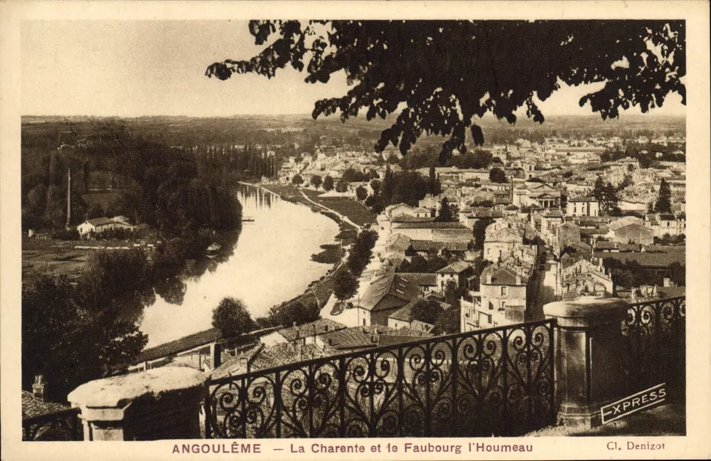 Angoulême — Die Charente und der Faubourg l'Houmeau — CI. Denizot - Vorderseite