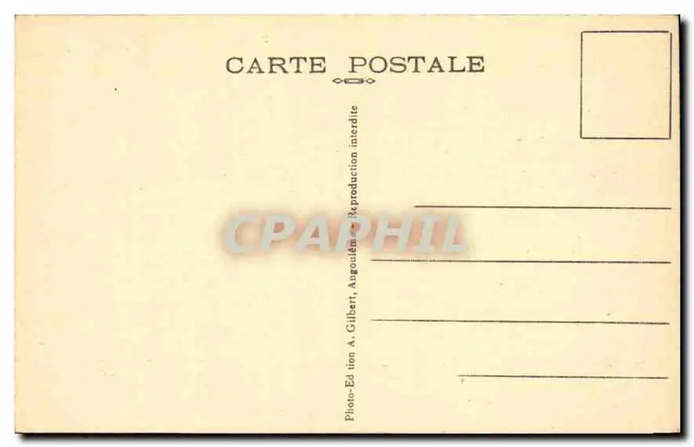 Angoulême — Fachada do Hotel de Ville — A.G.A. - 494 - Verso
