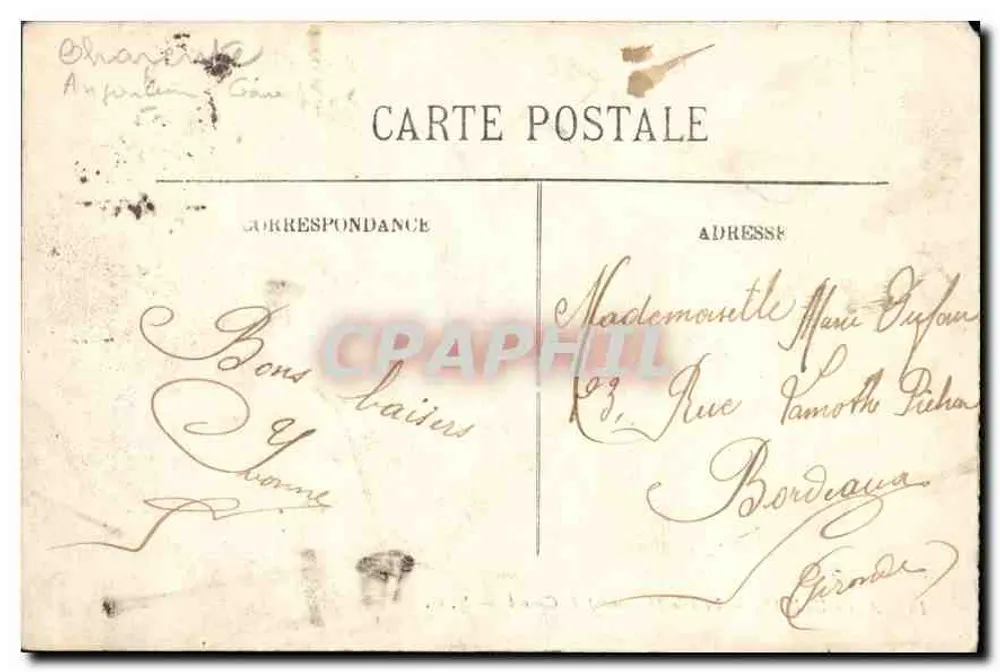 Angoulême — Em Direção ao Monumento de Carnot — N.G. — n°16 - Verso