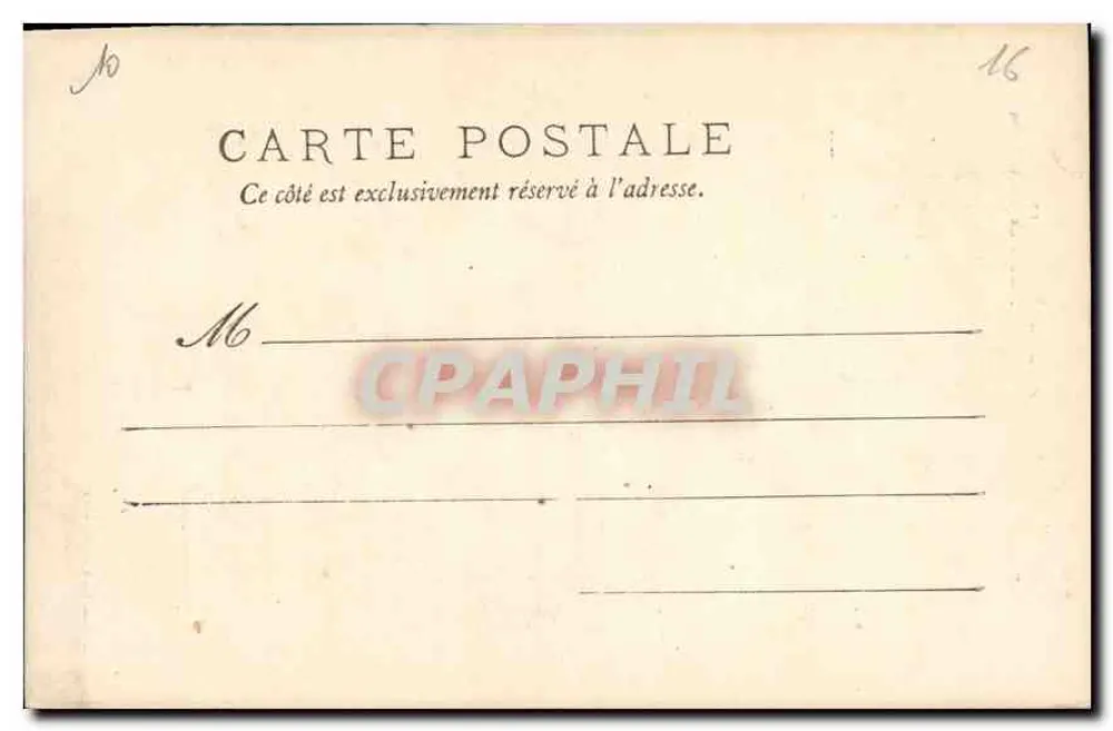 Angoulême — Maison de Saint-Simon — E. Constantin, Editor - Verso
