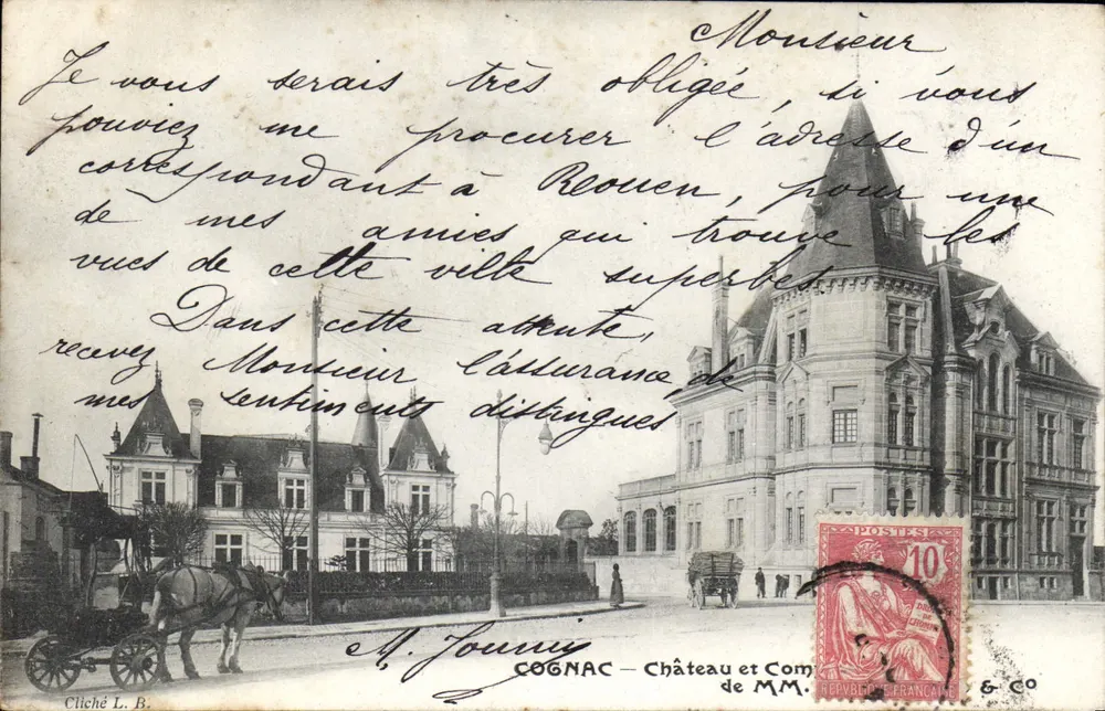 Cognac — Castelo e Lanchonete dos Senhores Jounny — Cliché L.B. - Frente