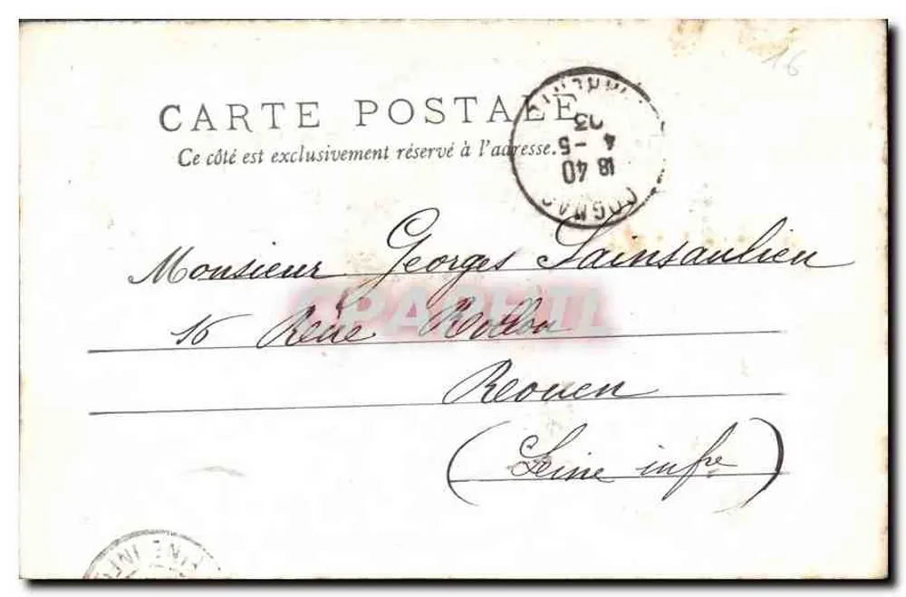 Cognac — Castelo e Lanchonete dos Senhores Jounny — Cliché L.B. - Verso