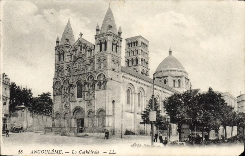 Angoulême — A Catedral — LL, n°18 - Frente
