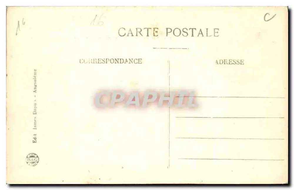 풍경적인 앙골레임 — Boulevard Denfert-Rochereau 전경 — J.S.D. — n° 2390 - 뒷면