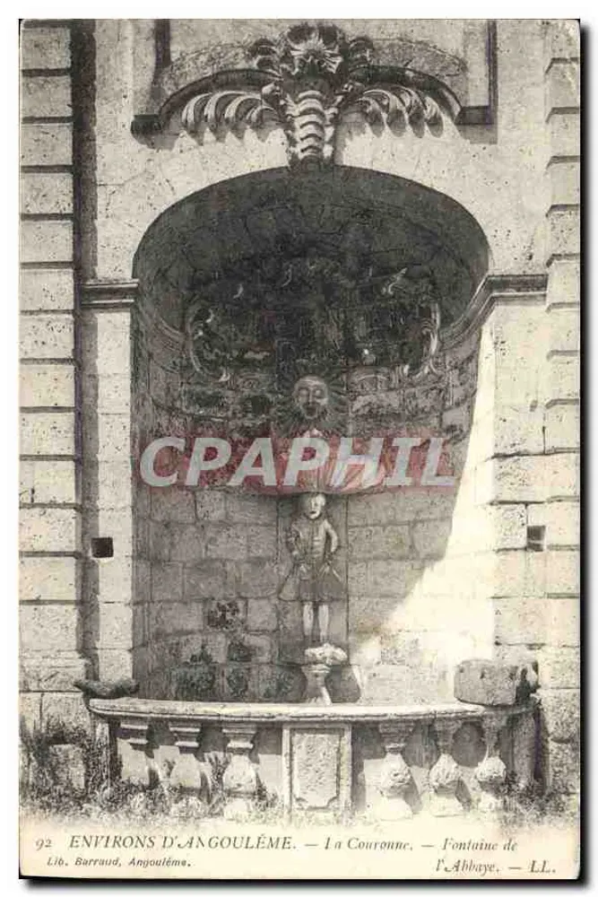 Die Krone — Fontaine de l'Abbaye — Umgebung von Angoulême — Lib. Barraud, Angoulême - Vorderseite