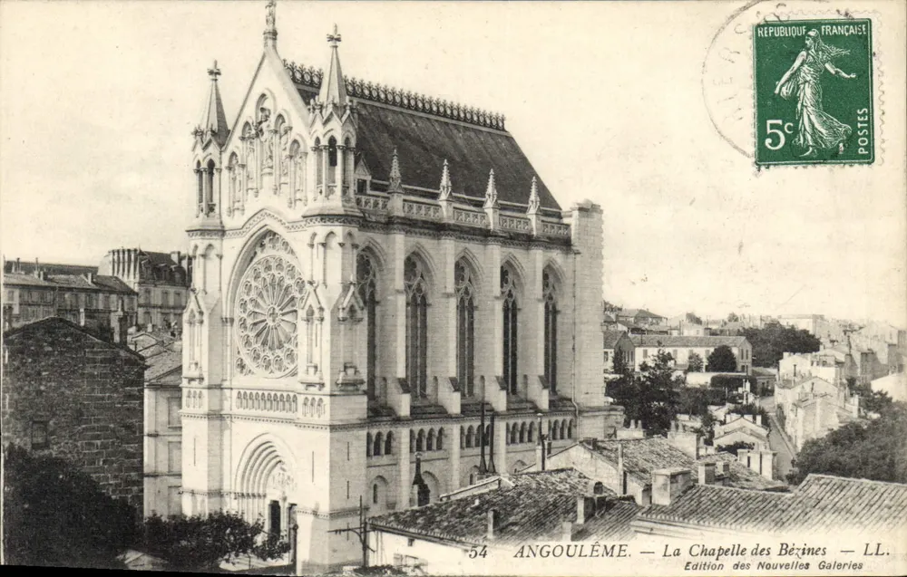 Angoulême — A Capela das Bézines — Edição das Novas Galerias - Frente