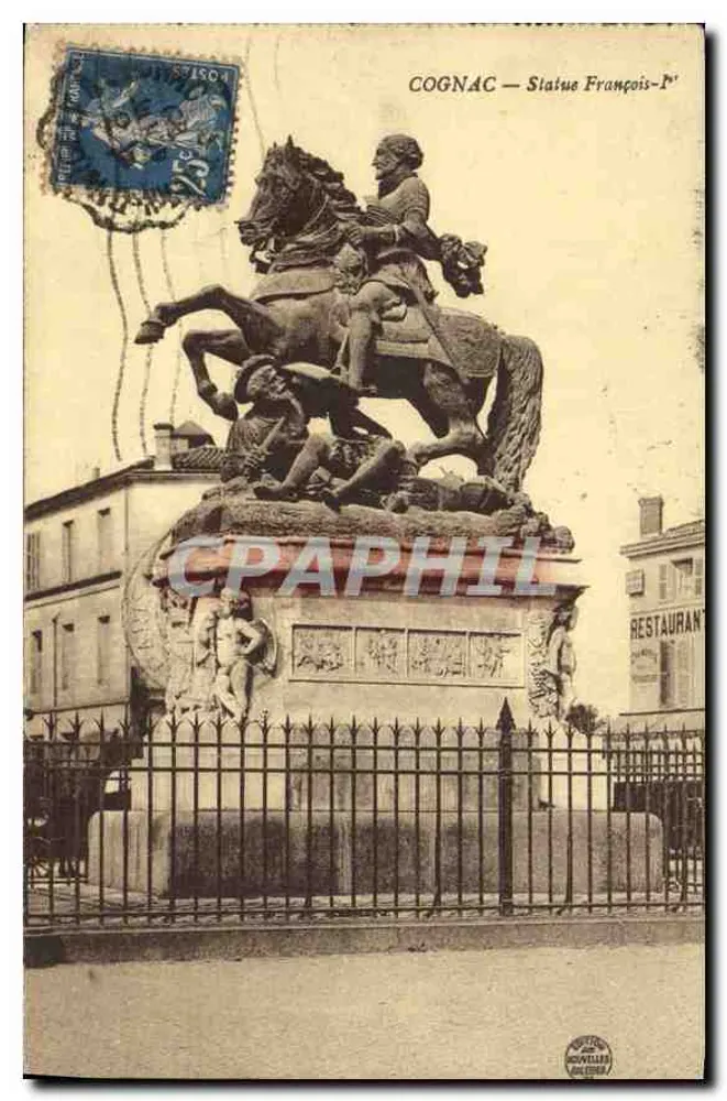 Cognac — Estátua de François-Ier — editor Montlaur & Cie, n°16 - Frente