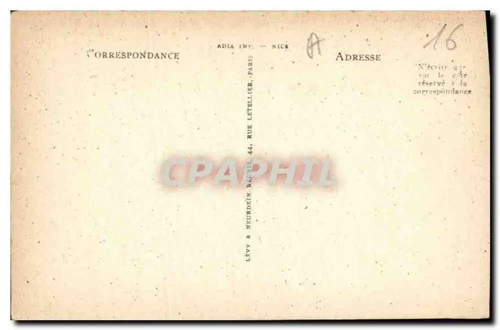 Angoulême — Der Turm der Stadtverwaltung — von innen gesehen — L.L. - Rückseite