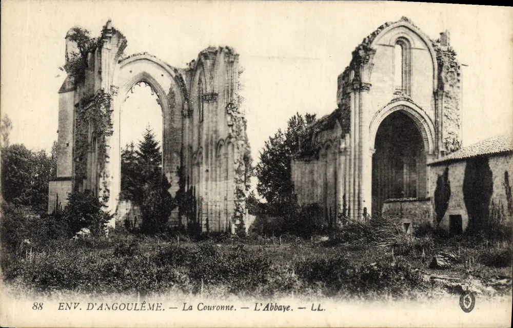 A Coroa — A Abadia — Env. de Angoulême — LL. — N°88 - Frente