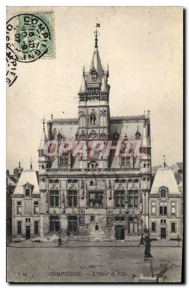 Compiegne — O Hotel de Ville — ND Phot - Frente