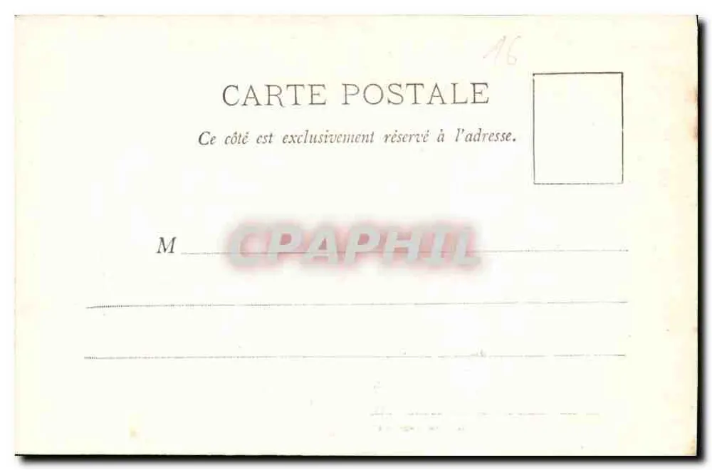 Marguerite de Valois — estátua em Angoulême — editor não identificado, número de série não visível - Verso
