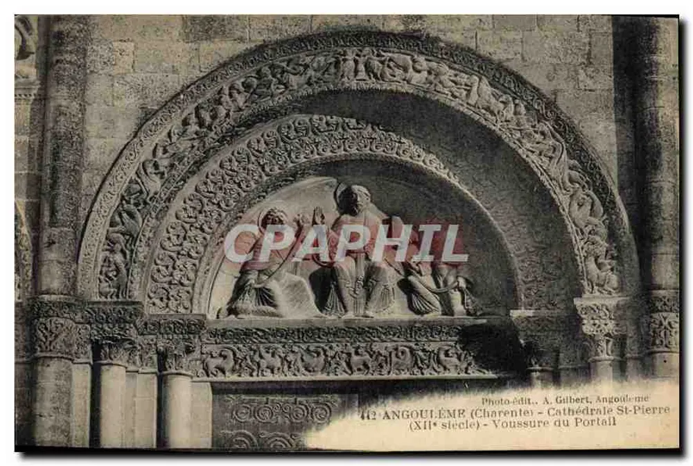 Angoulême - Kathedrale Saint-Pierre - Voussure des Portals (12. Jahrhundert) — Photo-Edit. A. Gilbert, Angoulême - Vorderseite