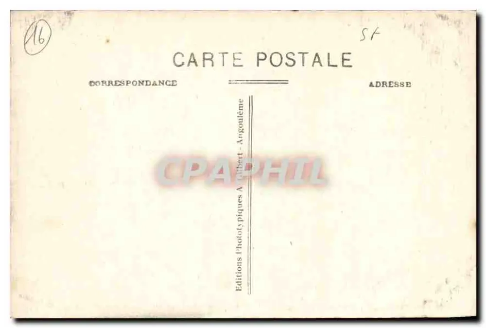Innenansicht der Kathedrale Saint-Pierre in Angoulême — 12. Jahrhundert — A.G.A. 482 - Rückseite