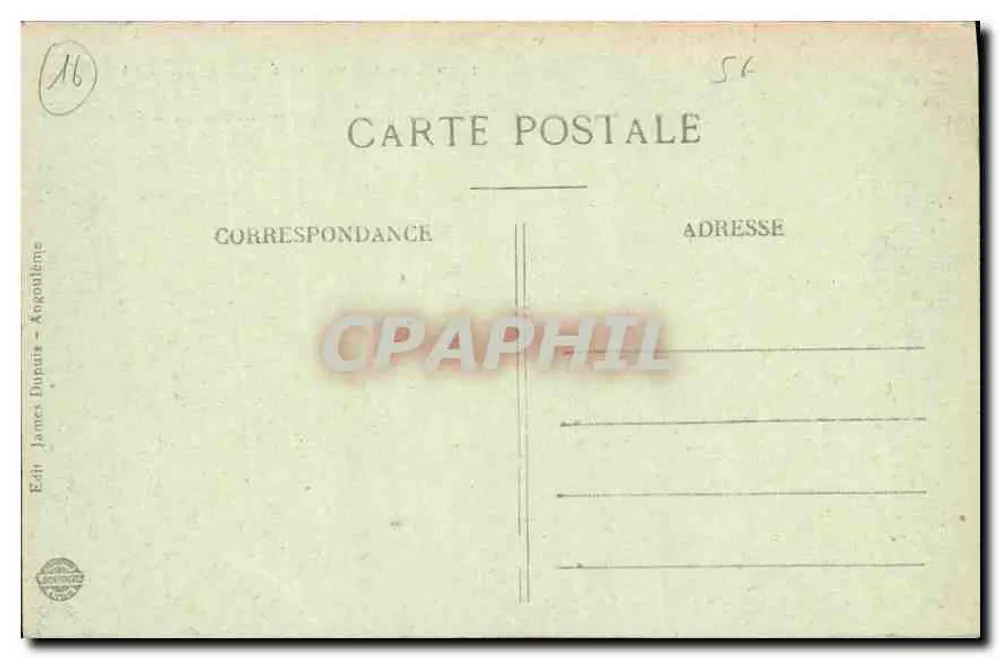 Angoulême - Panorama 4 — Blick von den Höhen von Saint-Martin — Verlag J.S.D. - Rückseite