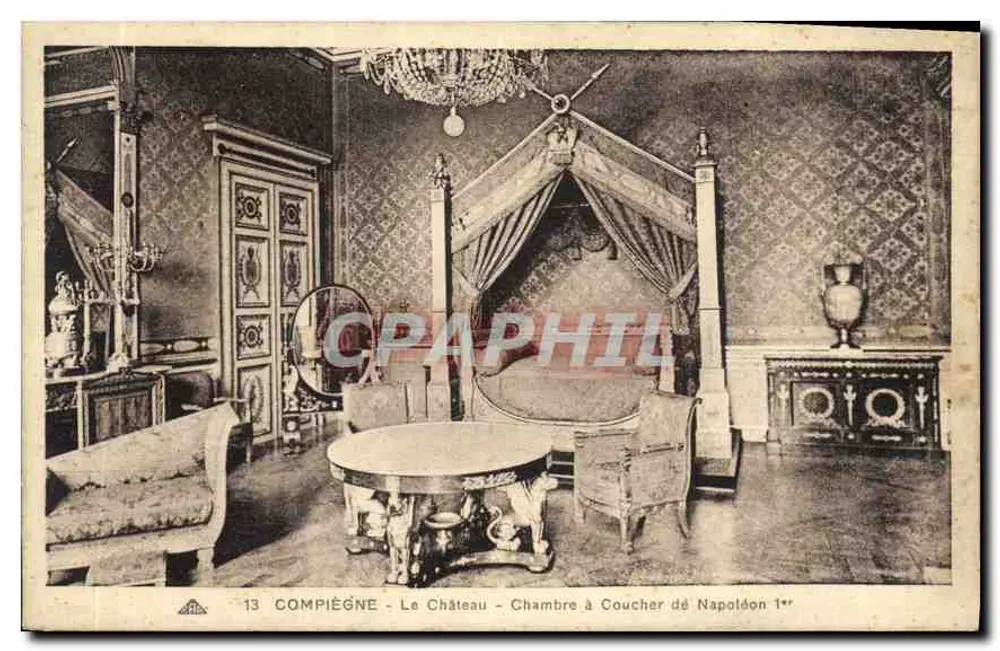 Compiègne - El Castillo - Habitación de Napoleón I - Anverso