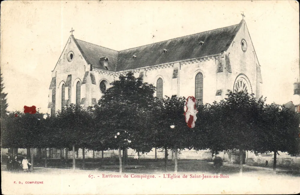 Kirche Saint-Jean-au-Bois — Umgebung von Compiègne — F. D., Compiègne, n°67 - Vorderseite