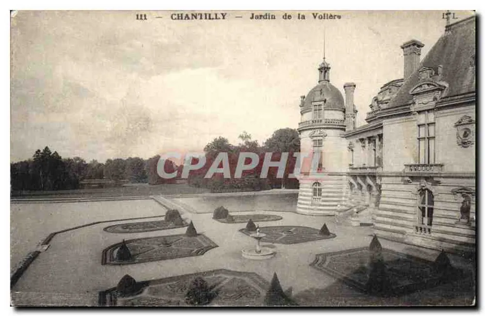 Chantilly — Tuin van de Volière — Uitgever Levy & Neurdein, Parijs - Voorkant
