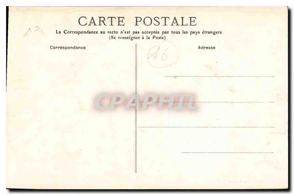 Angoulême — Rathaus — Südostfassade — Edition E. Constantin - Rückseite