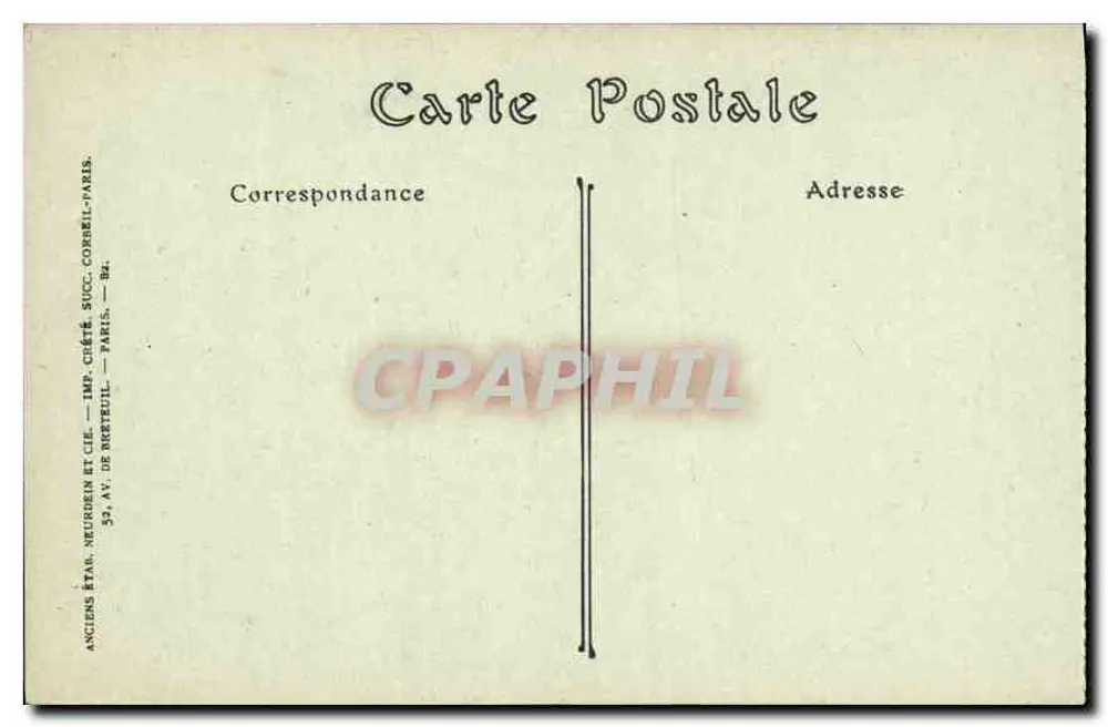 Schloss Compiègne — Das Wiege des Napoleon I. — Verlag JND, Nr. 60 - Rückseite