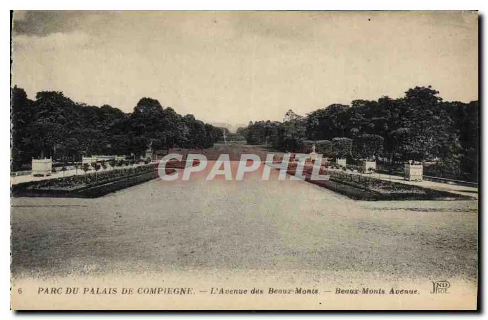 Park des Schlosses von Compiègne — Avenue des Beauz-Monts — JND Phot. - Vorderseite