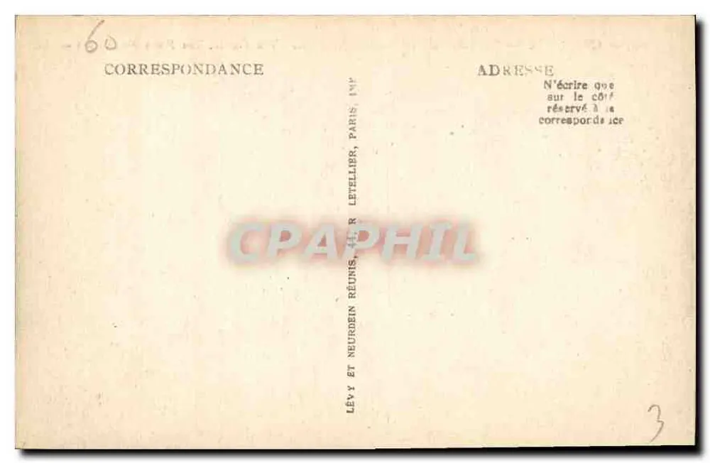 Chantilly — O Castelo. A Fachada Nordeste — LL — n°132 - Verso