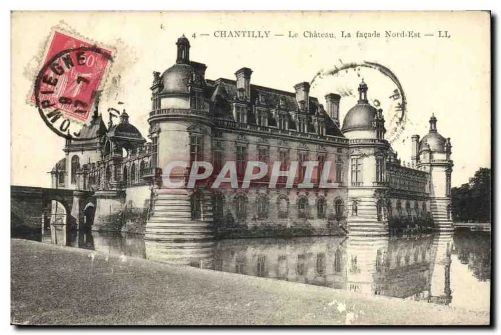 Chantilly — El Castillo. La fachada Nordeste — LL - Anverso