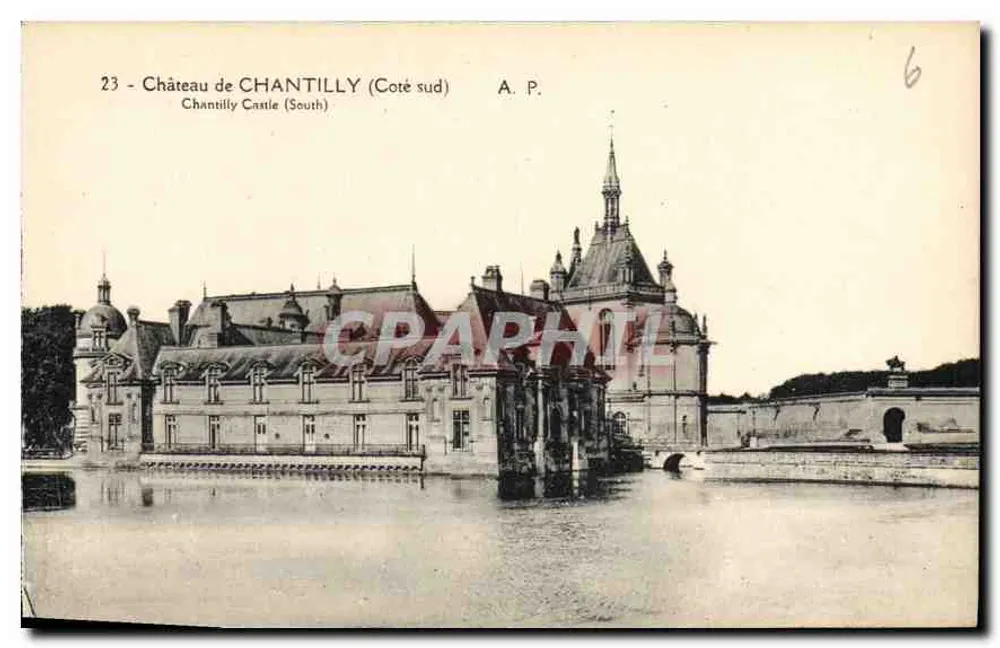 Castelo de Chantilly — Lado sul — A. P. - Frente
