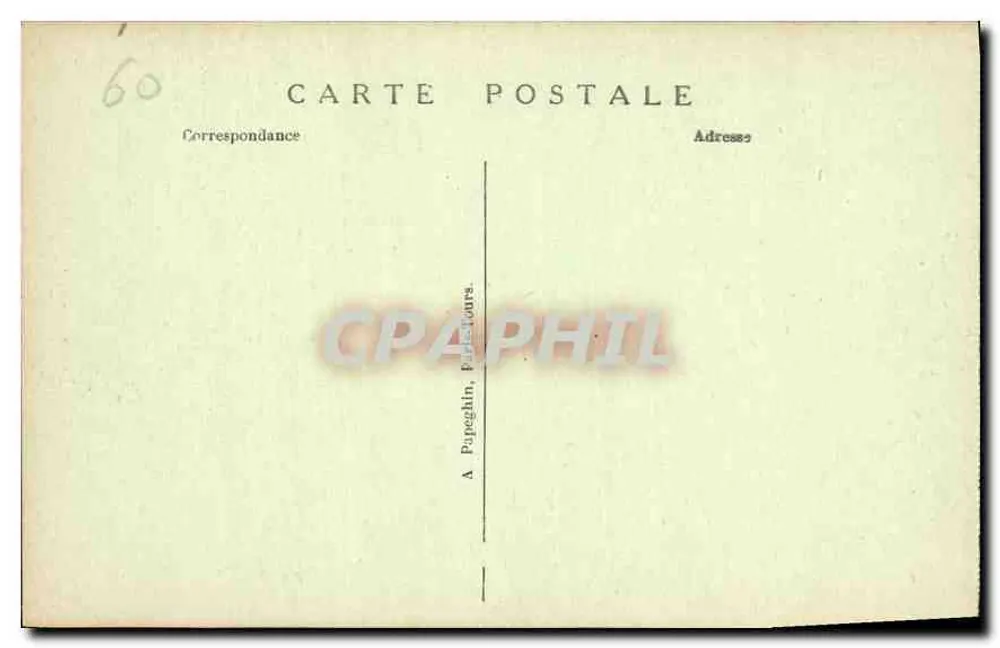 Castelo de Chantilly — Lado sul — A. P. - Verso
