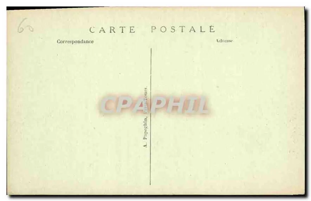 Schloss Chantilly — Haupteingang und Kapelle — A. P. - Rückseite