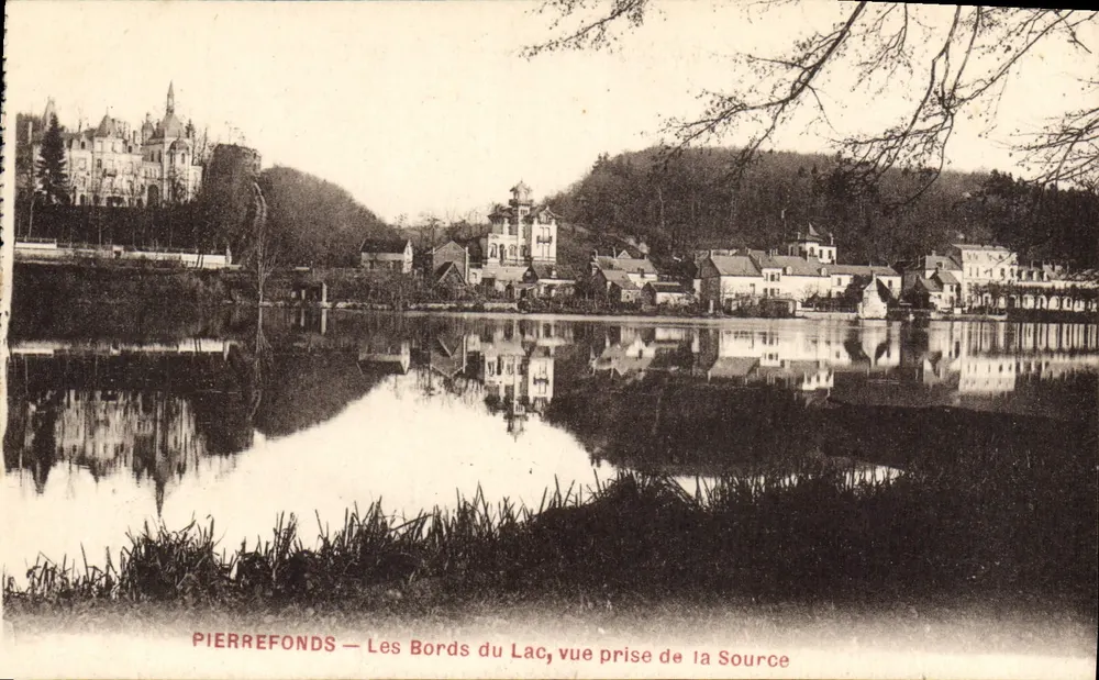 Pierrefonds — Os Bordos do Lago, vista tirada da Fonte - Frente