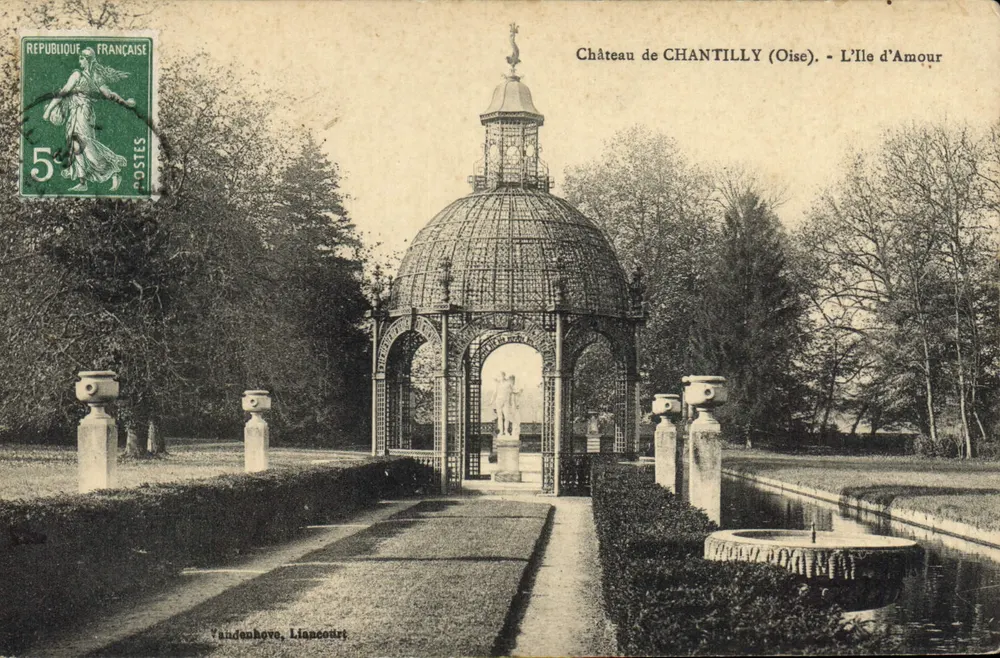 Castelo de CHANTILLY (Oise) - A Ilha do Amor — Vandenbove, Liancourt - Frente