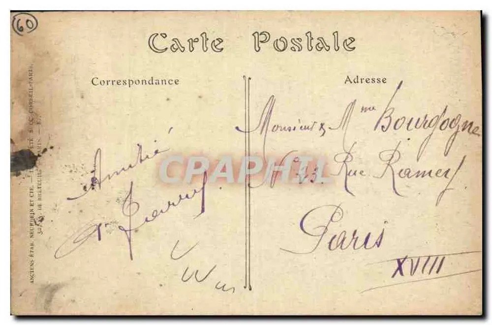 Castelo de Chantilly — Lado noroeste — JND JROLE - Verso