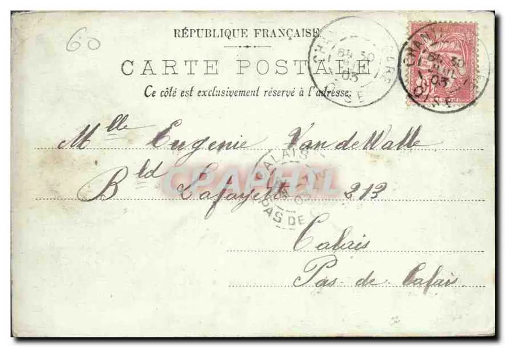 Chantilly — A Entrada do Castelo — LL - Verso